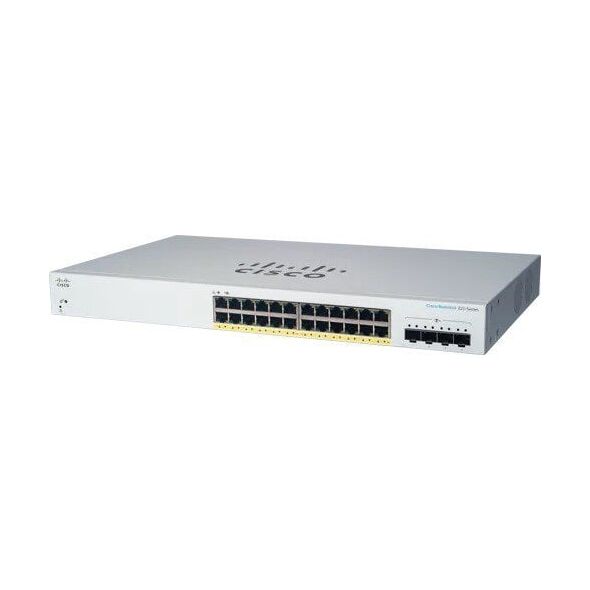 Cisco Cisco switch CBS220-24FP-4X, 24xGbE RJ45, 4x10GbE SFP+, PoE+, 382W - REFRESH