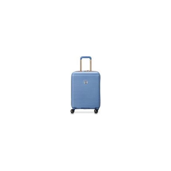Delsey Delsey Freestyle SLIM Mała twarda walizka kabinowa 55cm niebieska