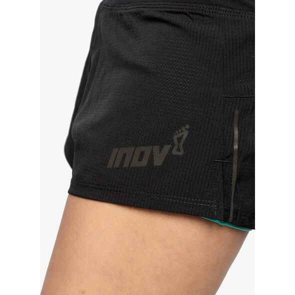 Inov-8 Spodenki damskie Inov-8 TrailFly Ultra 3 2in1 Short - bk/teal 36