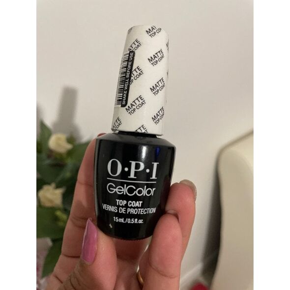 OPI Opi, Gel Color, Top Coat, Ημιμόνιμο Βερνίκι Νυχιών, GC 031, Ματ, 15 ml Για Γυναίκες