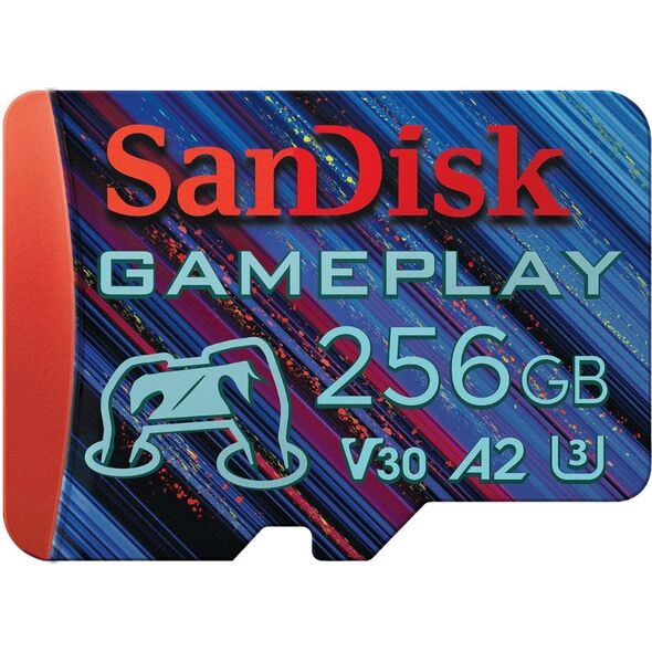 Karta SanDisk GamePlay MicroSDXC 256 GB Class 10 UHS-I/U3 A2 V30 (SDSQXAV-256G-GN6XN)