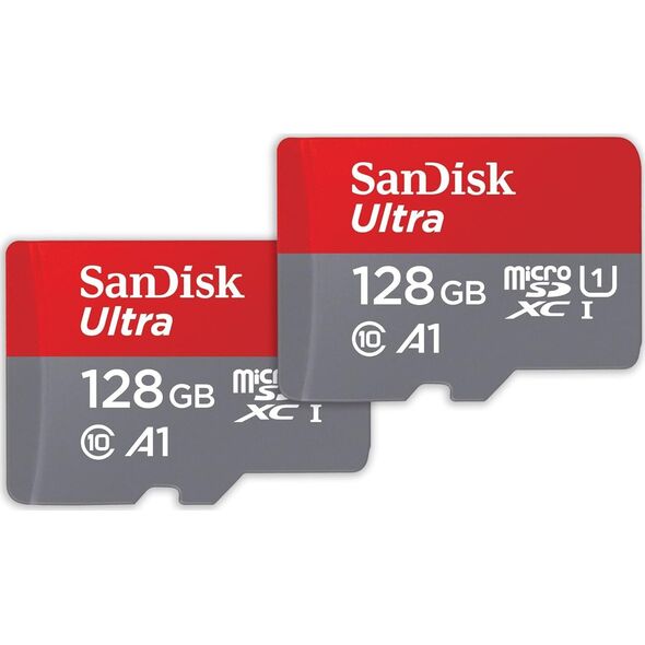 Karta SanDisk Ultra MicroSDXC 128 GB + 128 GB Class 10 UHS-I/U1 A1  (SDSQUAB-128G-GN6MT)