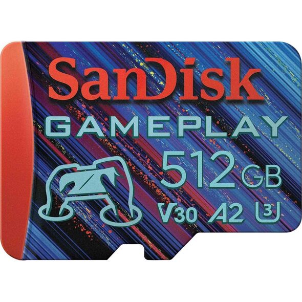 Karta SanDisk GamePlay MicroSDXC 512 GB Class 10 UHS-I/U3 A2 V30 (SDSQXAV-512G-GN6XN)