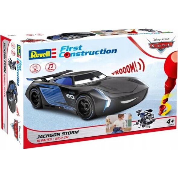 Revell Revell 00921 First Construction Auto do składania Jackson Storm światło i dźwięk