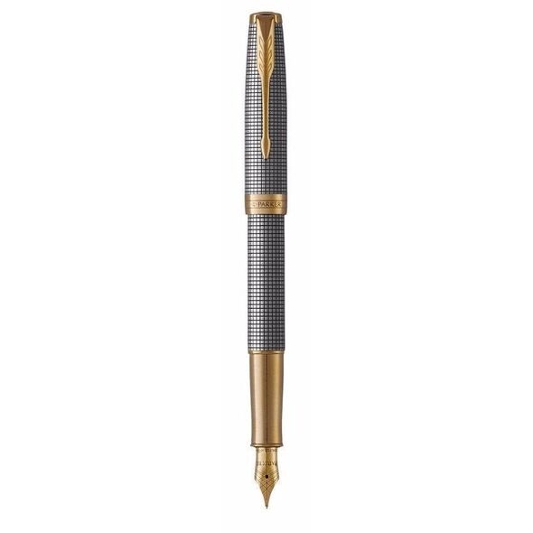 Πένα Parker Sonnet Chiselled Silver GT F