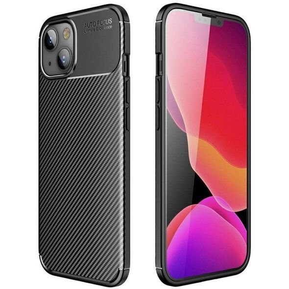 Mocco Trust Armored Shockproof Carbon Case for Apple iPhone 13 Mini Black