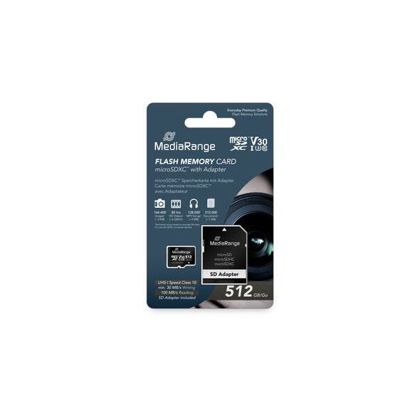 MediaRange MR947 pamięć flash 512 GB MicroSDXC UHS-I Klasa 10