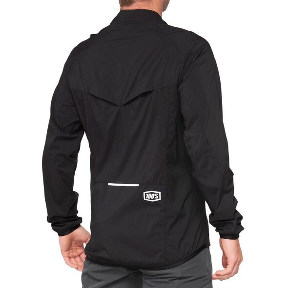 Ανδρικό μπουφάν 100% CORRIDOR Stretch Windbreaker Μαύρο μέγεθος M (ΕΚΠΤΩΣΗ -50%)