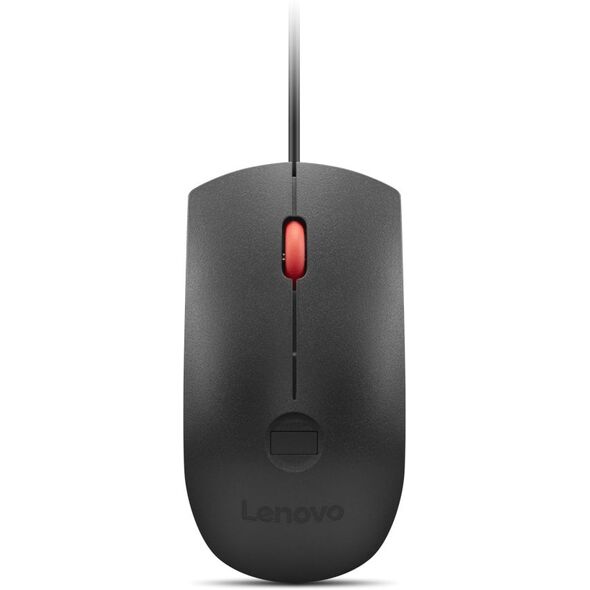 Lenovo - Ποντίκι - οπτικό - 3 κουμπιά - ενσύρματο - USB - Μαύρο, Κόκκινο