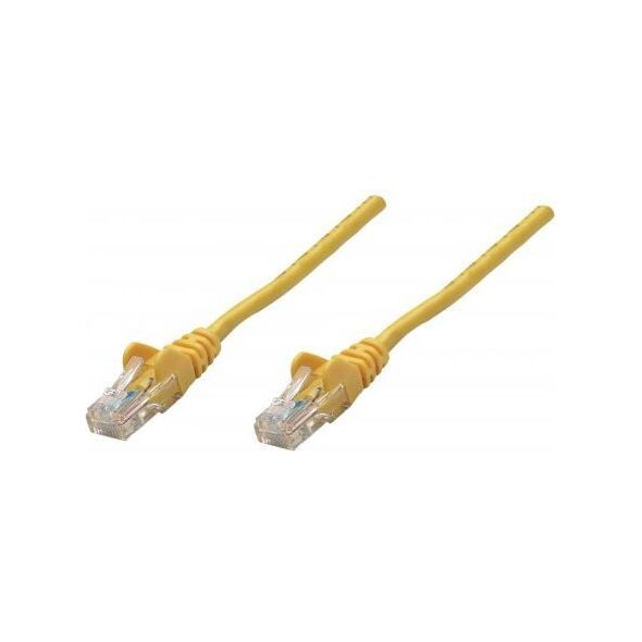 Intellinet Network Solutions Patchcord Cat6, CU, U/UTP, PVC, 0.25m, żólty (738873)