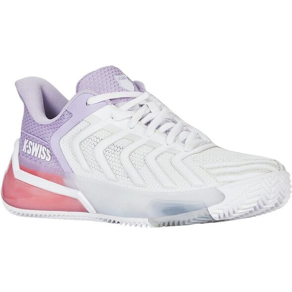 Tennis shoes for ladies K-SWISS ULTRASHOT 4 CLAY white/orchid petal EU38