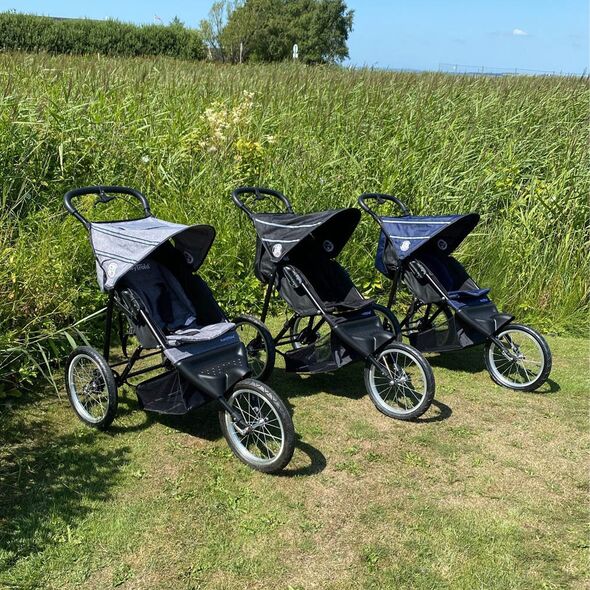 Bėgimo vežimėlis BabyTrold Jogger, black
