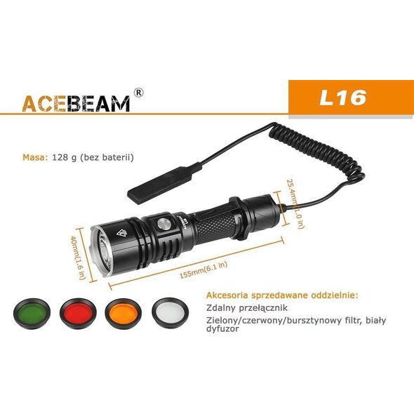 Latarka Acebeam Latarka Acebeam L16 CREE XHP35 HI LED