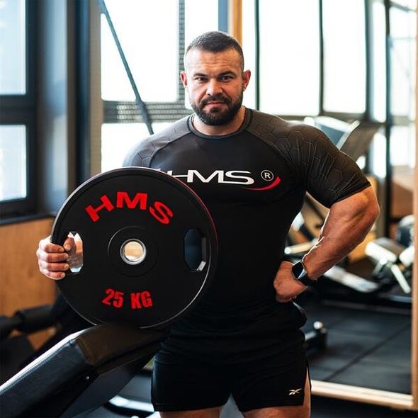 Σετ Ολυμπιακών Δίσκων Επικαλυμμένων 2 x 5 - 25 KG (150 KG) HMS