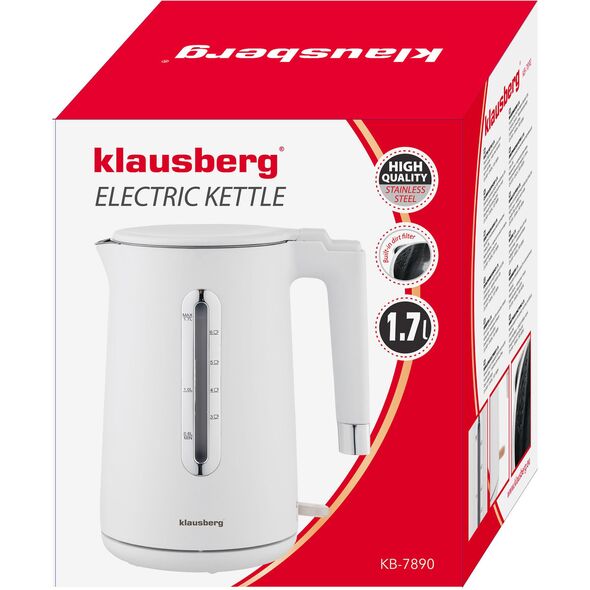 CZAJNIK ELEKTRYCZNY 1,7L KLAUSBERG KB-7890 BIAŁY