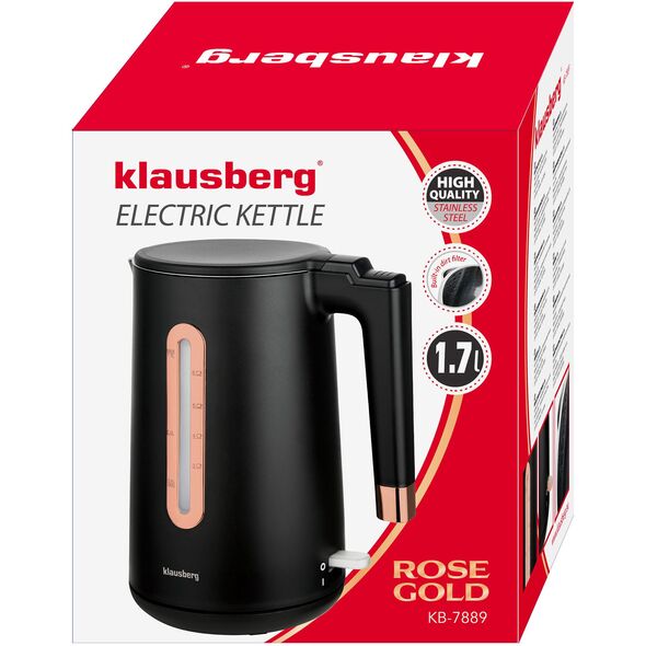 CZAJNIK ELEKTRYCZNY 1,7L KLAUSBERG KB-7889 ROSE GOLD