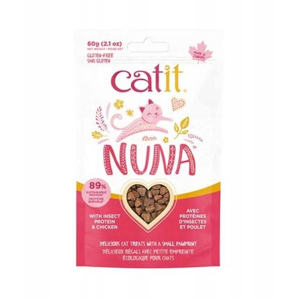 Catit Nuna, κέρασμα γάτας, πρωτεΐνη εντόμων και κοτόπουλο, 60 γρ 12313572 22517446751