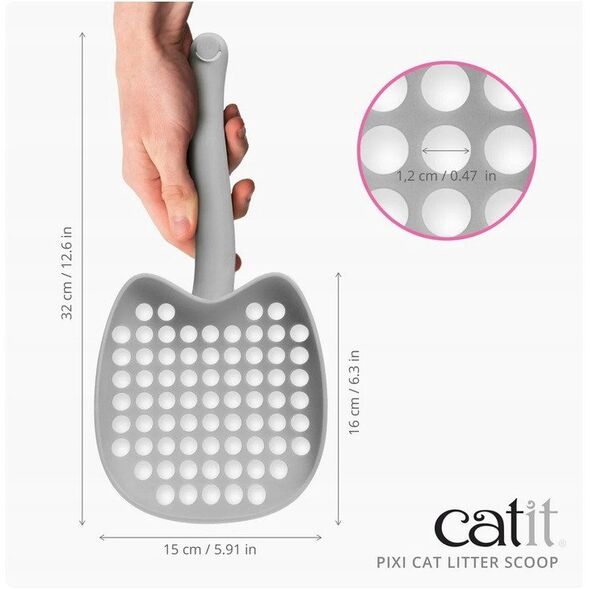 Catit Pixi Scoop, σέσουλα απορριμμάτων, γκρι, 32x15x5 cm 12314776 22517442654
