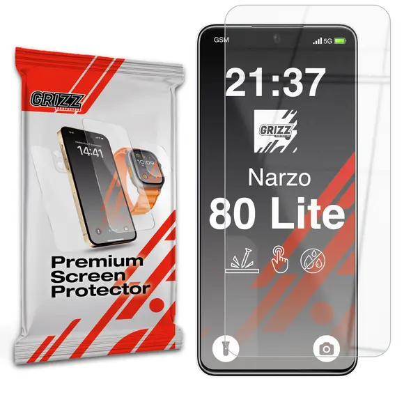 Szkło hybrydowe GrizzGlass HybridGlass do Realme Narzo 80 Lite