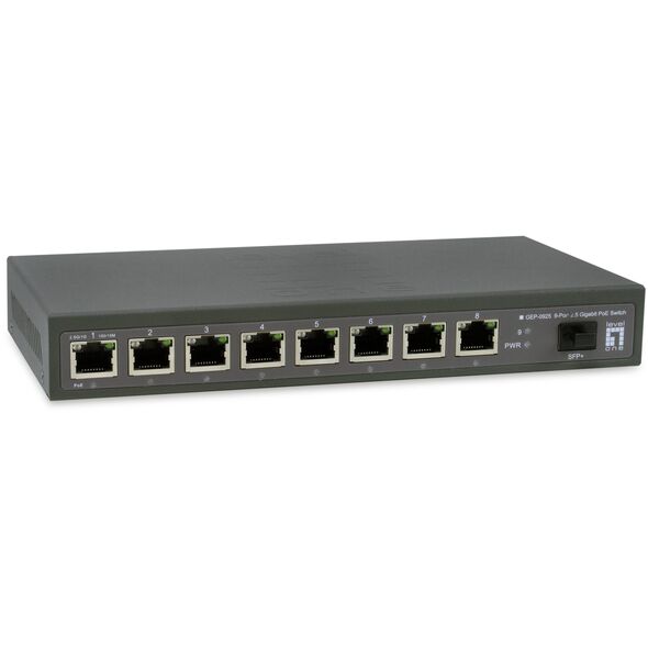 LevelOne Switch  9x GE GEP-0925 2.5GbE       108W  8xPoE+ sw