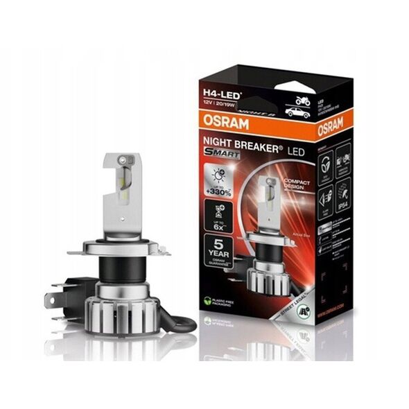 Λάμπα Osram Night Breaker Smart H4-LED 12V Μοτοσυκλέτας - 1 τεμ