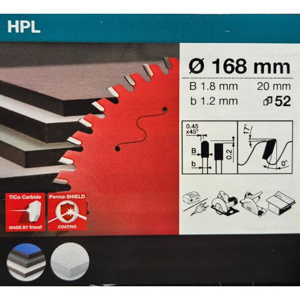ΔΙΣΚΟΣ ΠΡΙΟΝΙΟΥ FP TR H 165X20-52