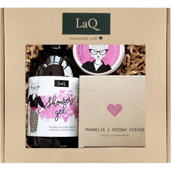 LaQ LAQ Zestaw Kicia Magnolia żel masło do ciała mus