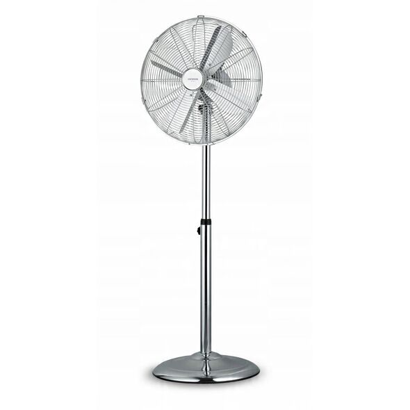 Orava SF-200 X stojanový kovový ventilátor, 3 stupně rychlosti, automatické otáčení, stříbrná