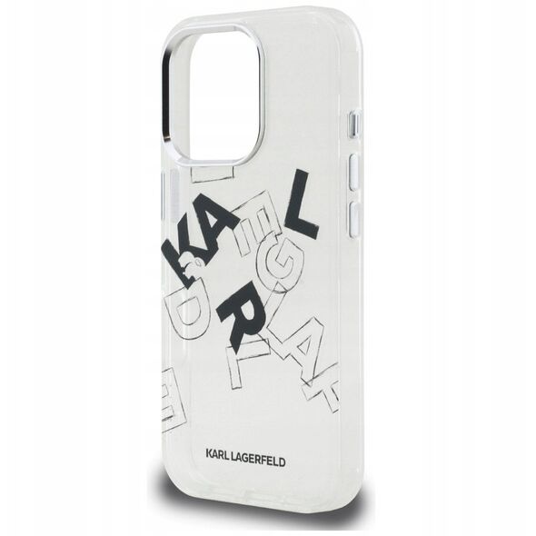 Etui Karl Lagerfeld IML Sketched Graphic do Apple iPhone 16 Pro Max przezroczysty