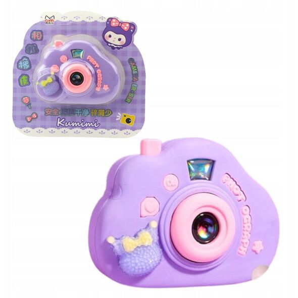 Gumka Do Mazania Aparat Fotograficzny Otwierany Gadżet Fioletowy