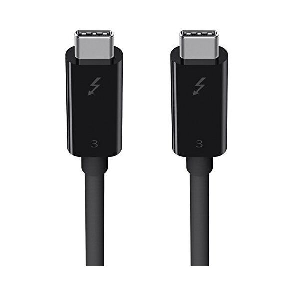 Kabel USB Belkin USB-C - USB-C 0.8 m Czarny (F2CD084BT0.5MBK)