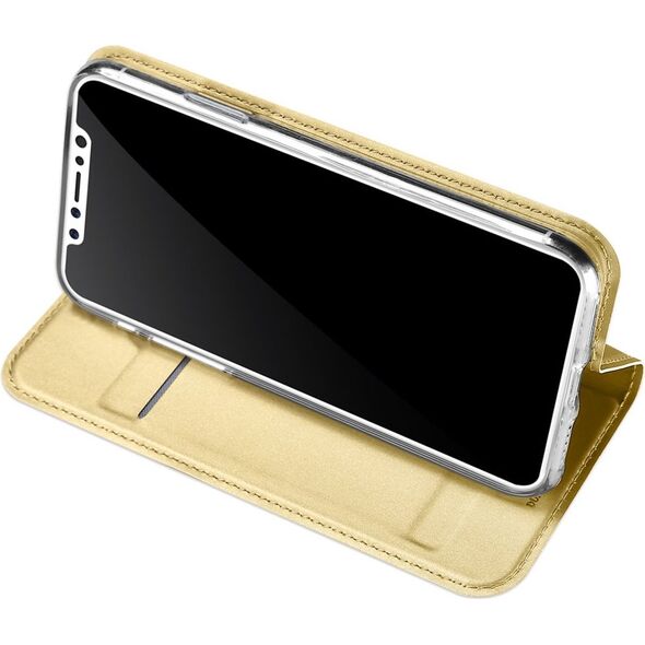 Dux Ducis Etui skin leather iPhone X/XS złote