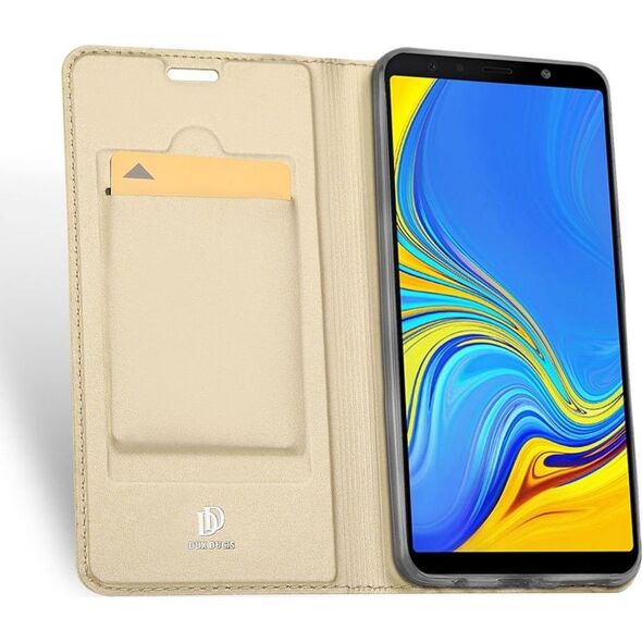 Dux Ducis Etui skin leather Galaxy A30 złote