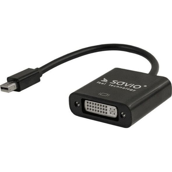 Adapter AV Savio DisplayPort Mini - DVI-I czarny (SAVIO CL-94)