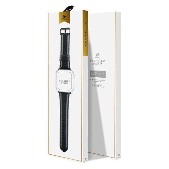 Apple Apple Watch Pasek skórzany do zegarka Dux Ducis Leather Band Apple Watch 38mm/40mm czarny