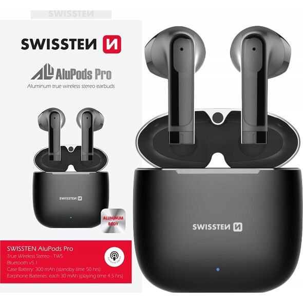 Słuchawki Sourcing Swissten ALUPODS PRO TWS Bluetooth Stereo Headphones with Microphone