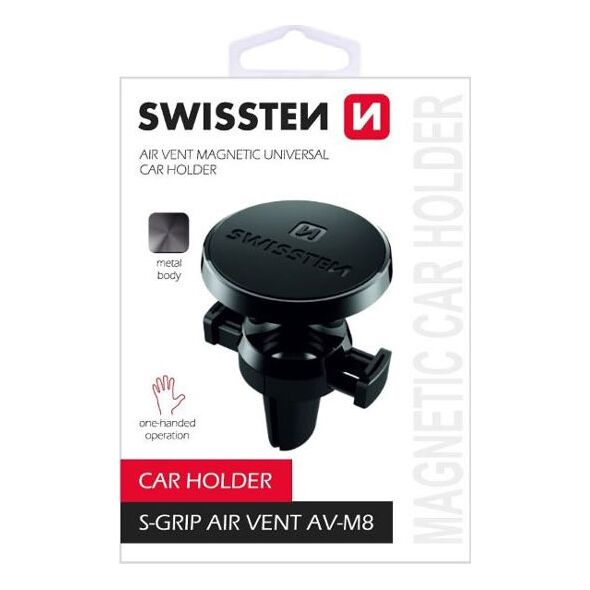 Swissten Uchwyt magnetyczny do samochodu S-Grip AV-M8