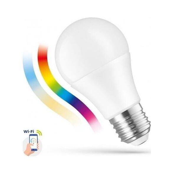 Spectrum Żarówka LED GLS 9W E-27 230V RGBW+CCT+DIM Wi-Fi Spectrum SMART himp