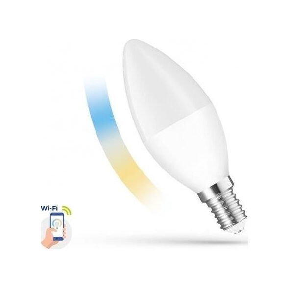 Spectrum Żarówka LED ŚWIECOWA 5W E-14 230V CCT+DIM Wi-Fi Spectrum SMART himp