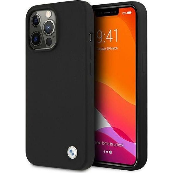 BMW Etui BMW BMHCP13LSILBK Apple iPhone 13 Pro czarny/black hardcase Silicone Signature