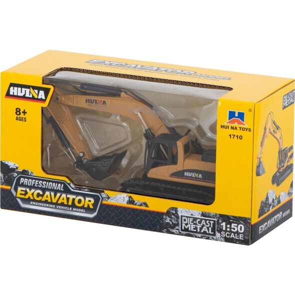 H-Toys Koparka ładowarka z łyżką na gąsienicach model z metalu Die-Cast H-toys 1710 1:50