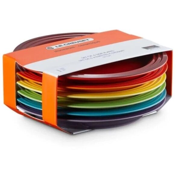 Σετ πιάτων Le Creuset Vancouver 6 τεμάχια από κεραμικό σε διάφορα χρώματα 0843251181742