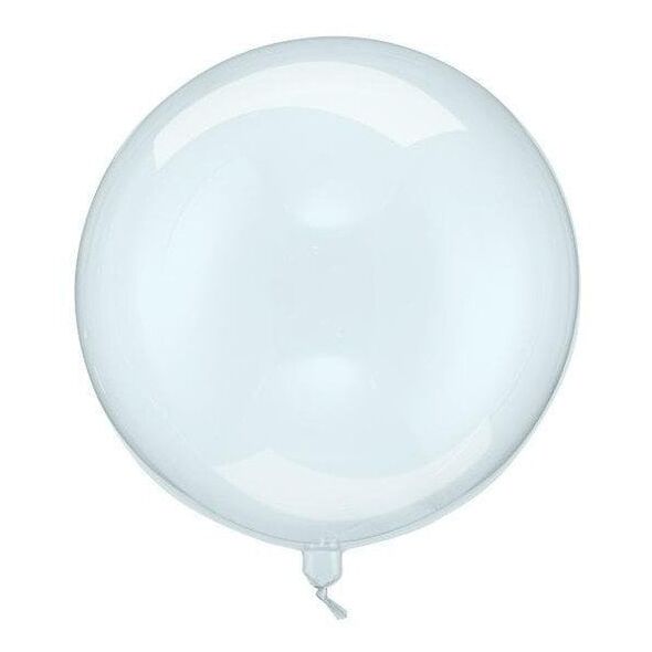 Balon Kula transparentny niebieski 40cm