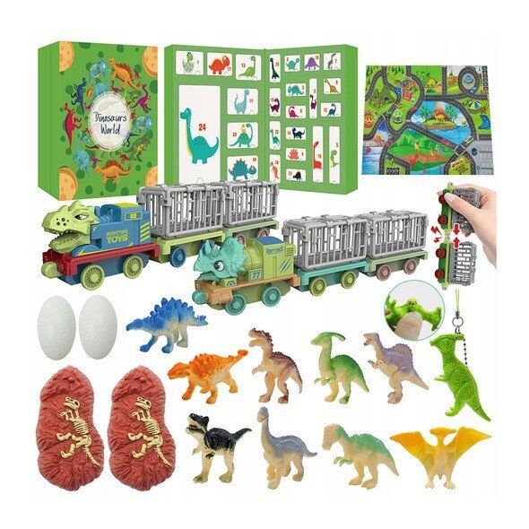 Kalendarz adwentowy dinozaury