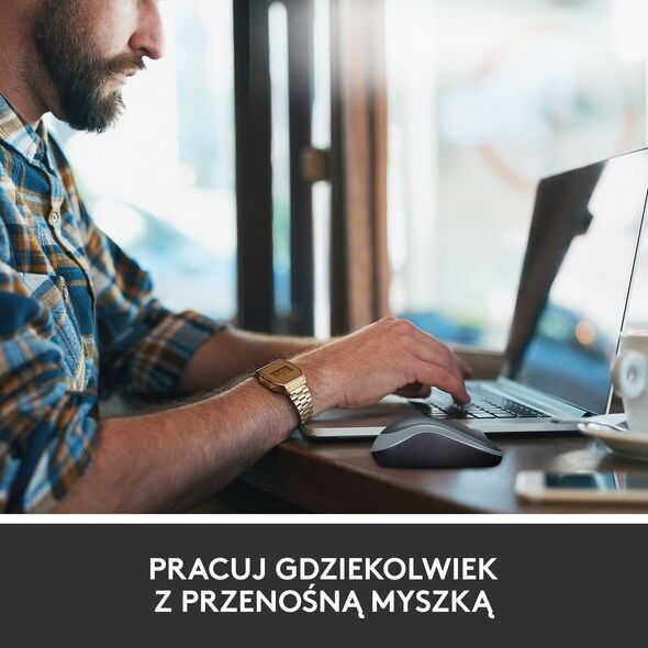 Mysz Logitech M185 Czerwona (910-002240)
