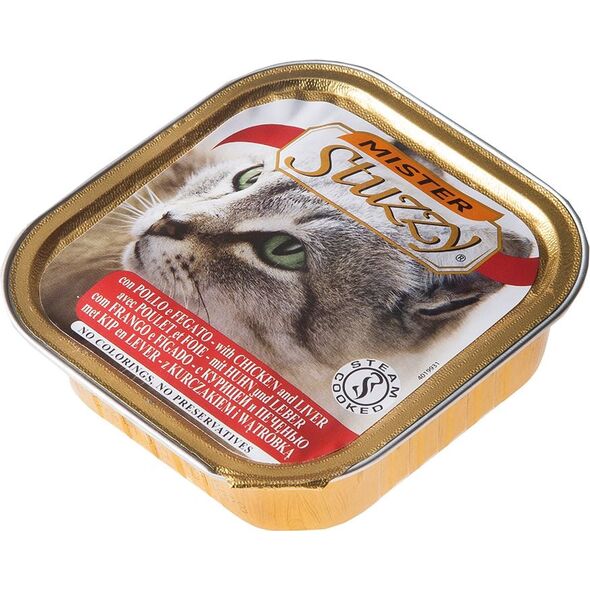 Schesir STUZZY KOT 100g tacka KURCZAK+ WĄTROBA