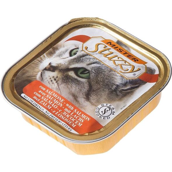 Schesir STUZZY KOT 100g tacka ŁOSOŚ