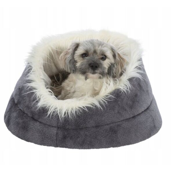 Trixie Minou bed, round, ø 60 × 28 cm, grey/light grey