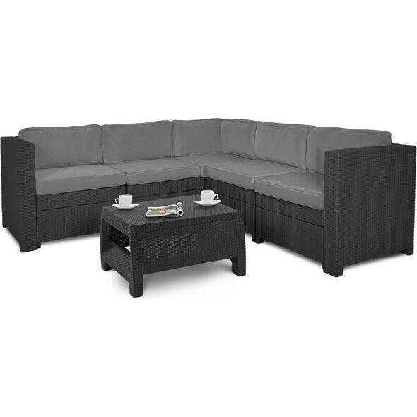 Keter Zestaw mebli ogrodowych PROVENCE SET - grafitowy