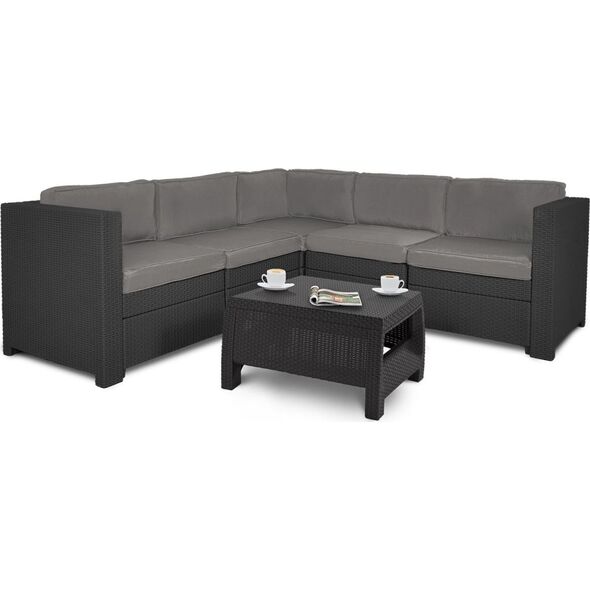 Keter Zestaw mebli ogrodowych PROVENCE SET - grafitowy